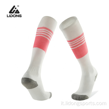 Calzini da calcio sportivi per calze sportive di compressione personalizzati all&#39;ingrosso